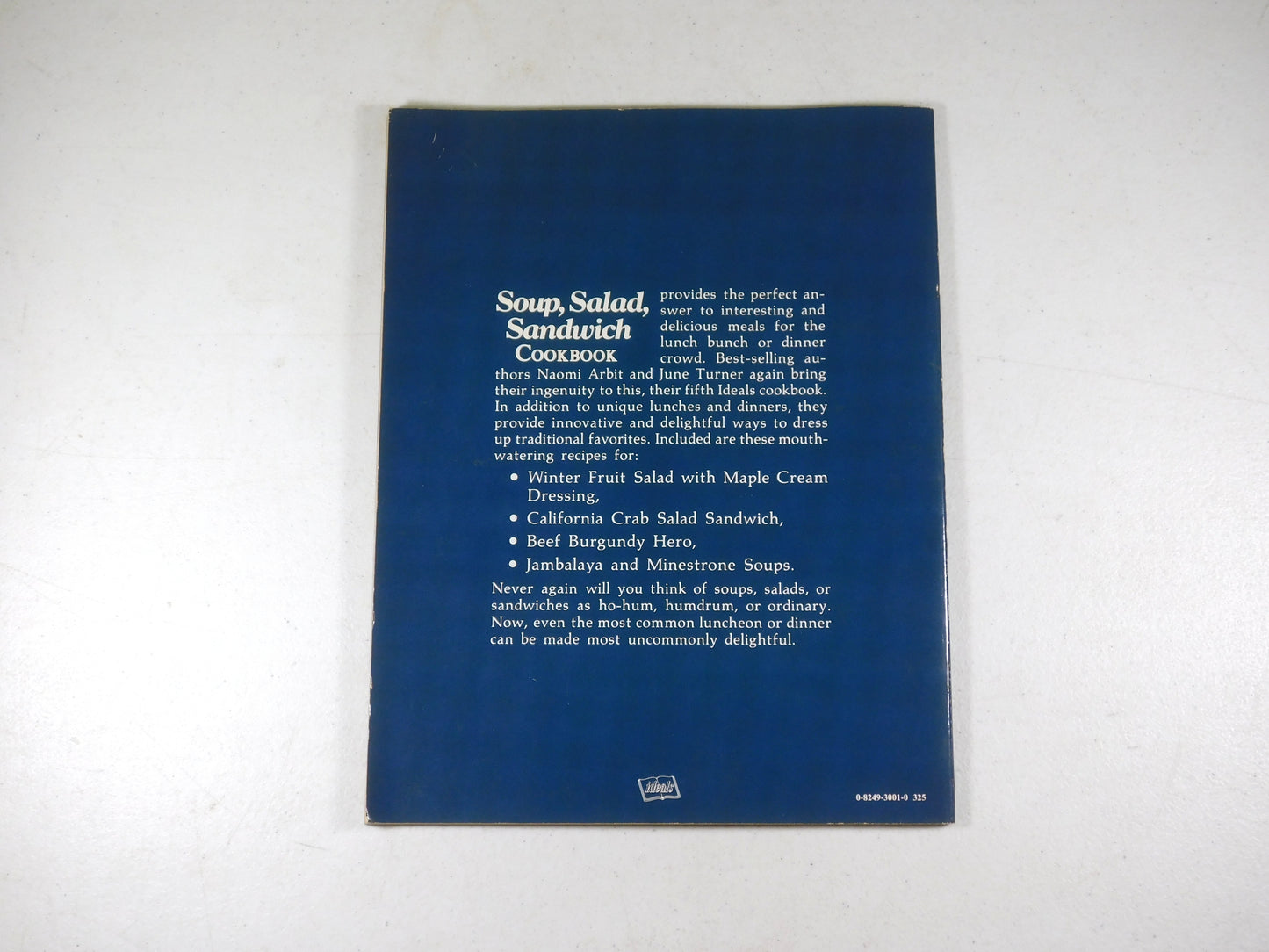 Vintage 1981 Ideals Soup, Salad, Sandwich Cookbook