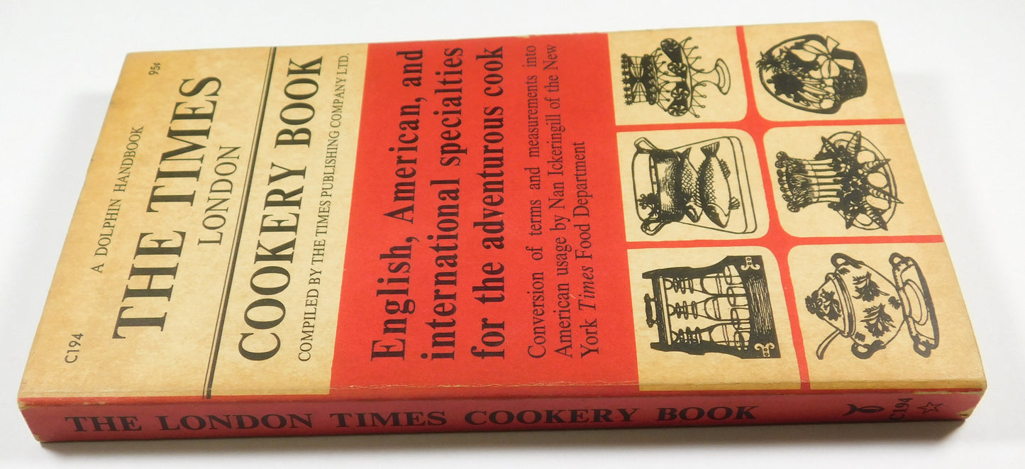 Vintage 1960 The Times London Cookery Book