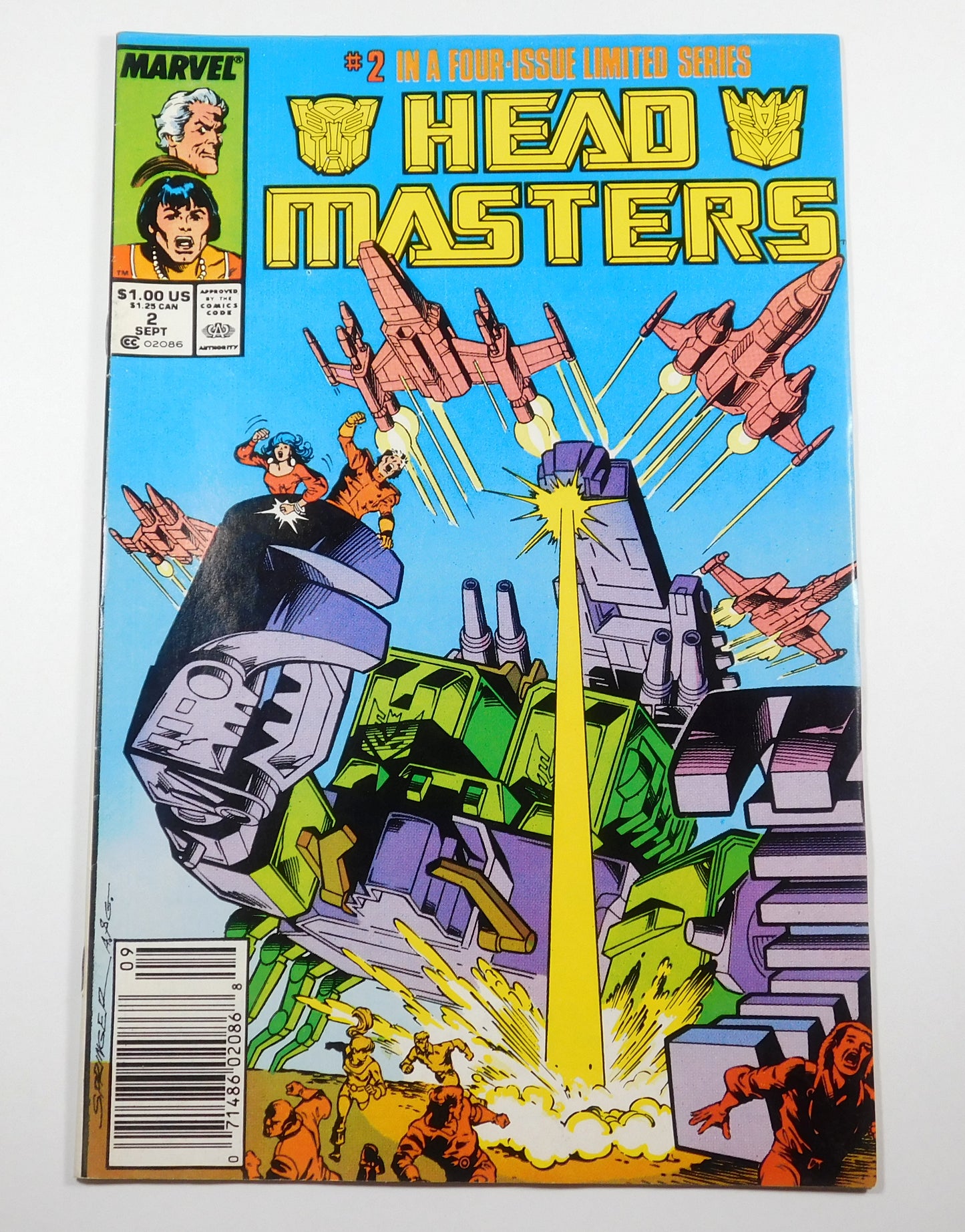 Vintage 1987 Marvel Head Masters #2 Comic Book