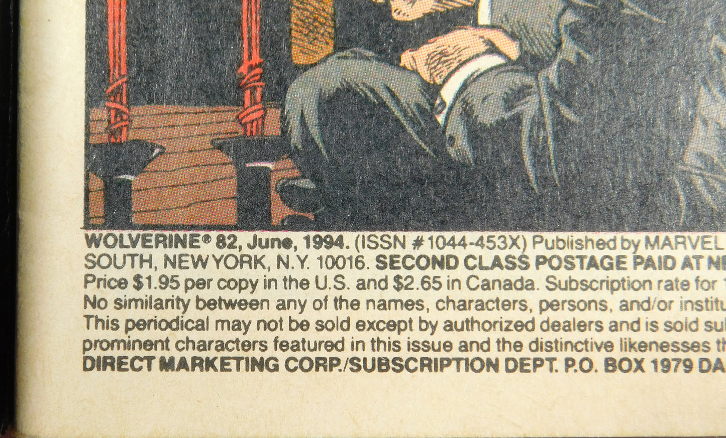 1994 Wolverine Marvel Direct Edition Comic Book #82 Jun