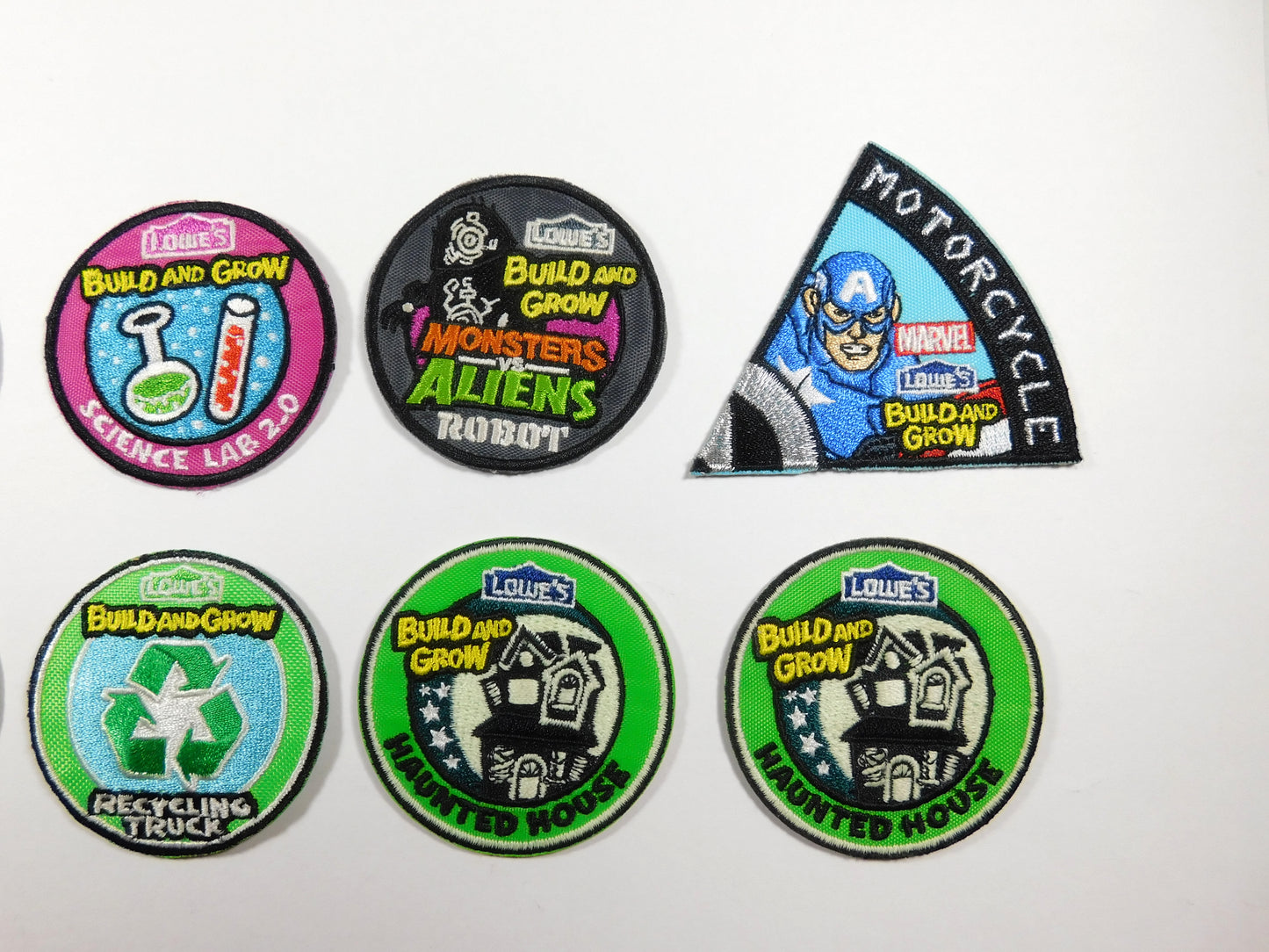 10 Lowe's Build and Grow Iron On Patches