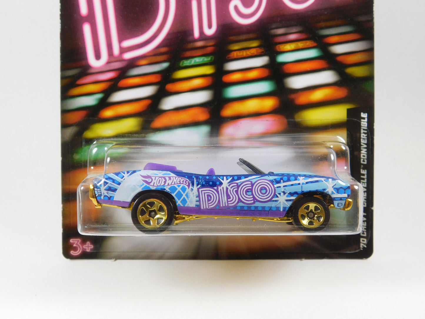 Hot Wheels Purple and Blue Disco '70 Chevy Chevelle Convertible
