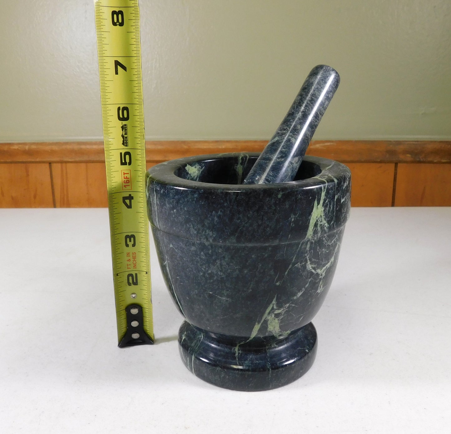 Vintage Marble Mortar and Pestle