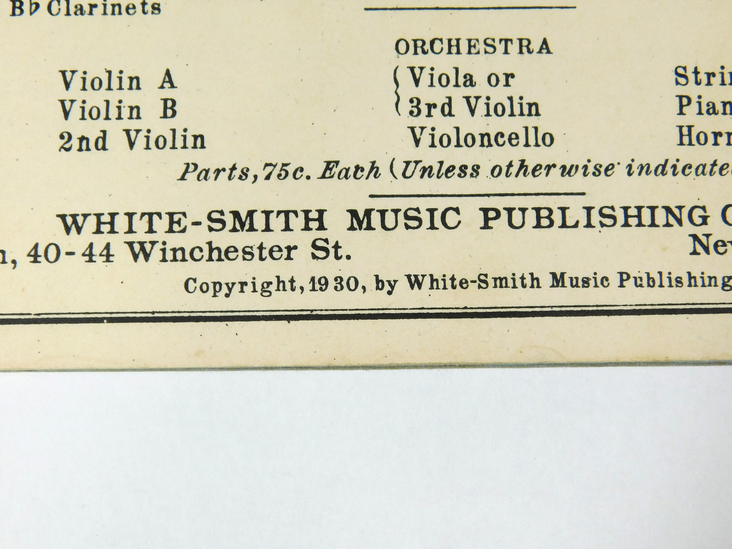 Vintage 1930 1st & 2nd Bb Clarinets Band Fundamentals for Private Or Class