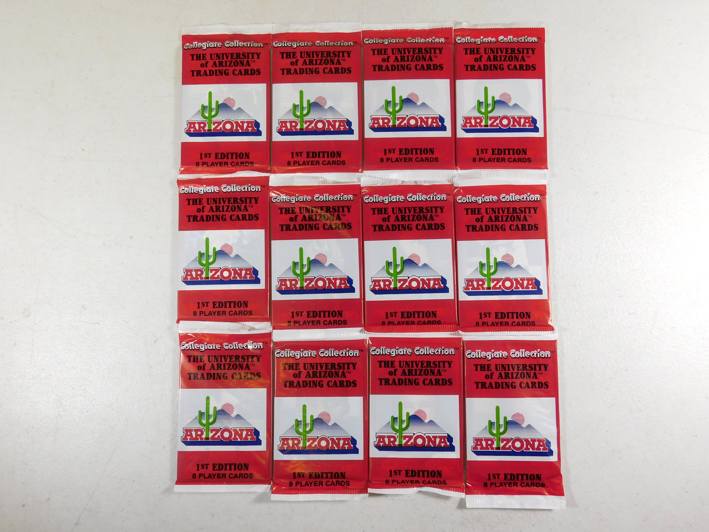 12 Packs of The University of Arizona Trading Cards 1st Edition