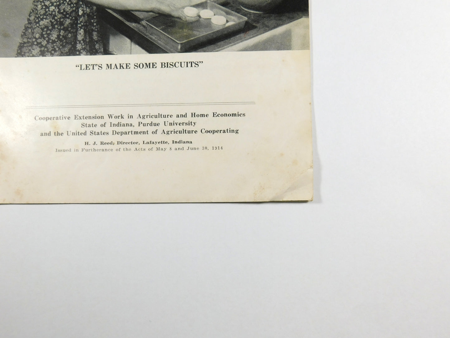 Vintage 1941 4-H Club Baking Third Division Cookbook