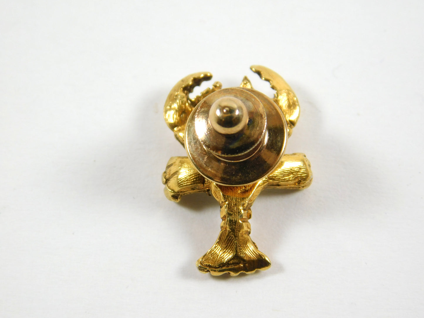 Vintage Gold Tone Lobster Lapel Pin