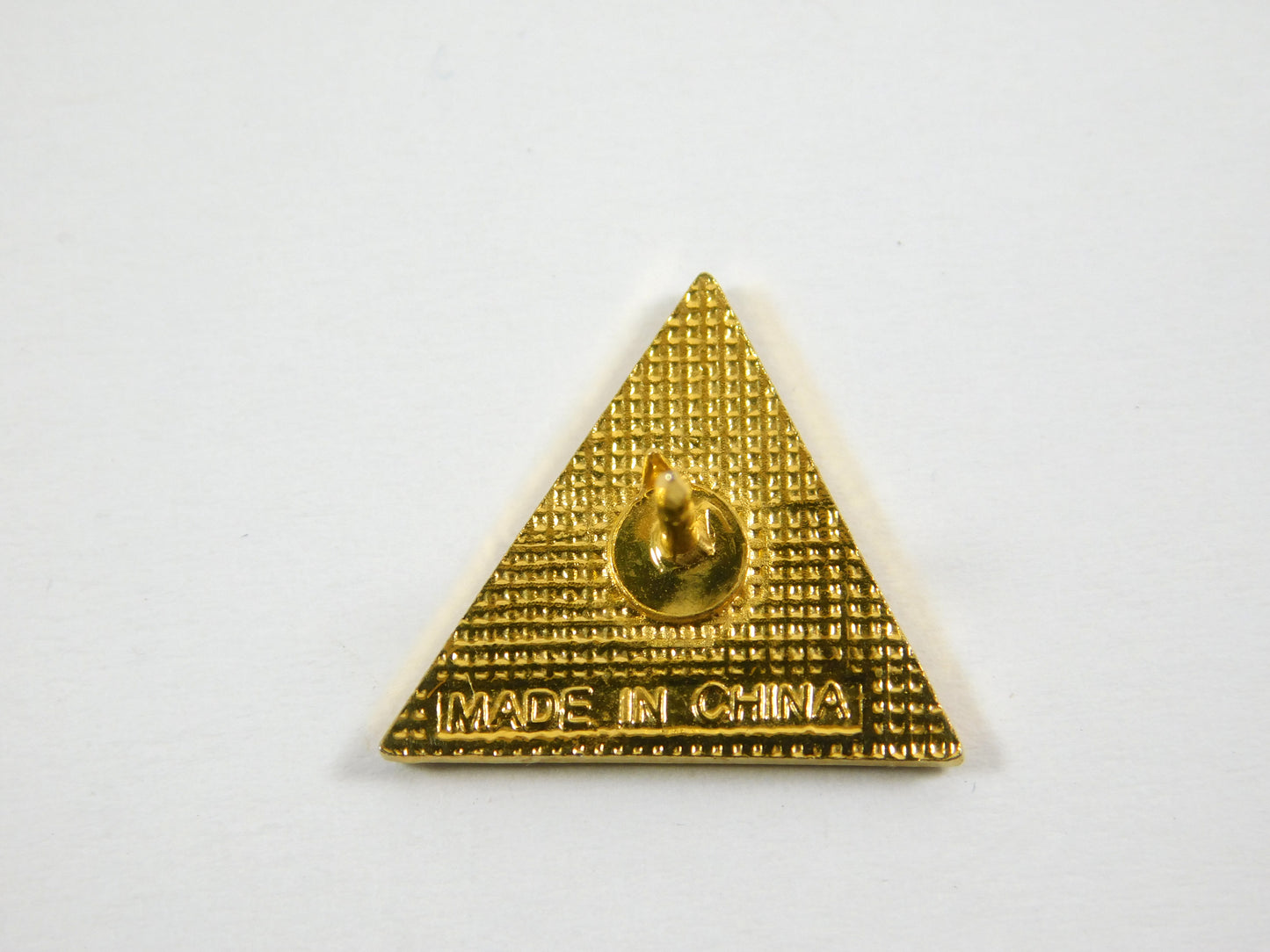 Vintage Service Club Friendship, Commerce, Patriotism Triangle Lapel Pin
