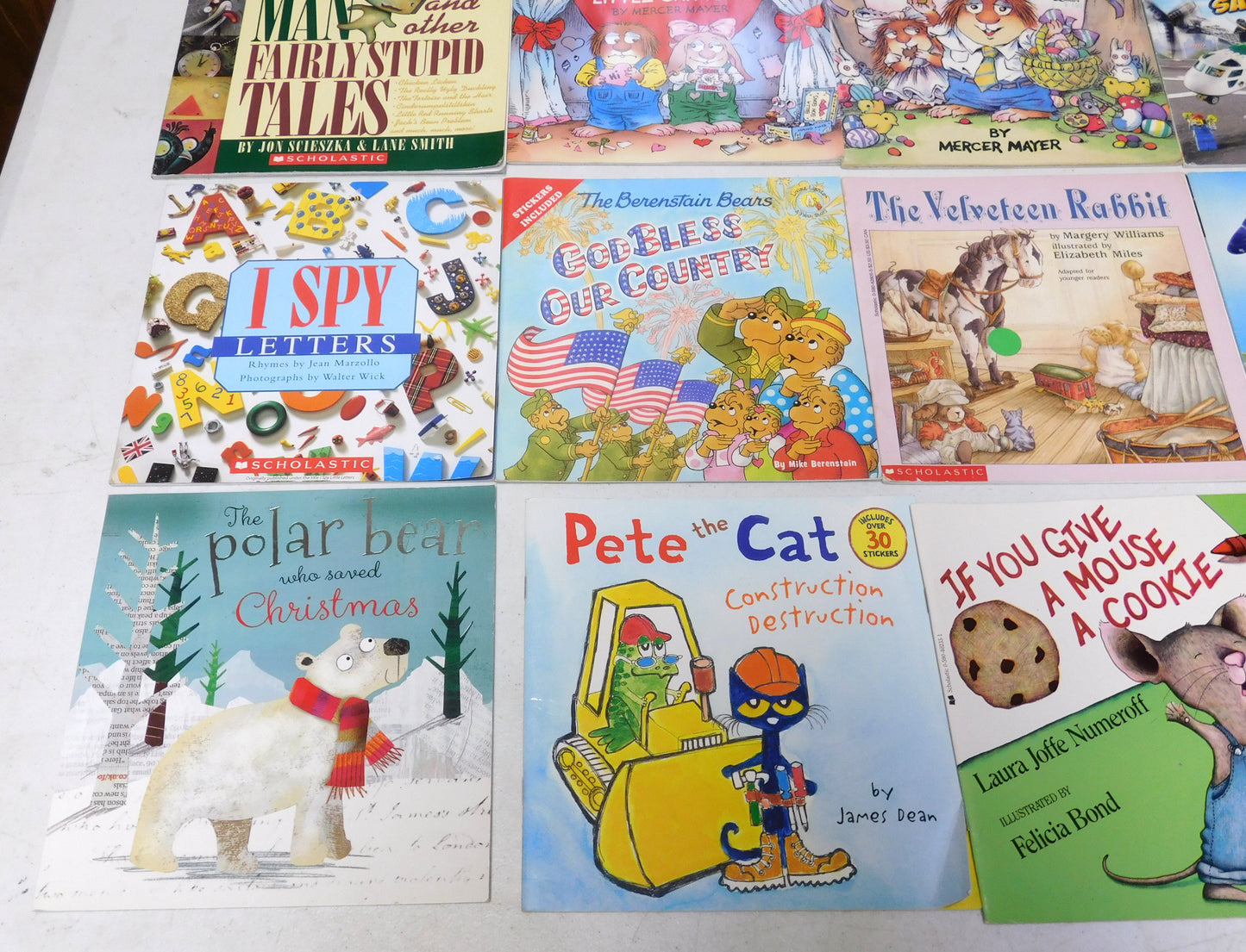 14 Kids Paperback Books - LEGO, Little Critter, Pete the Cat