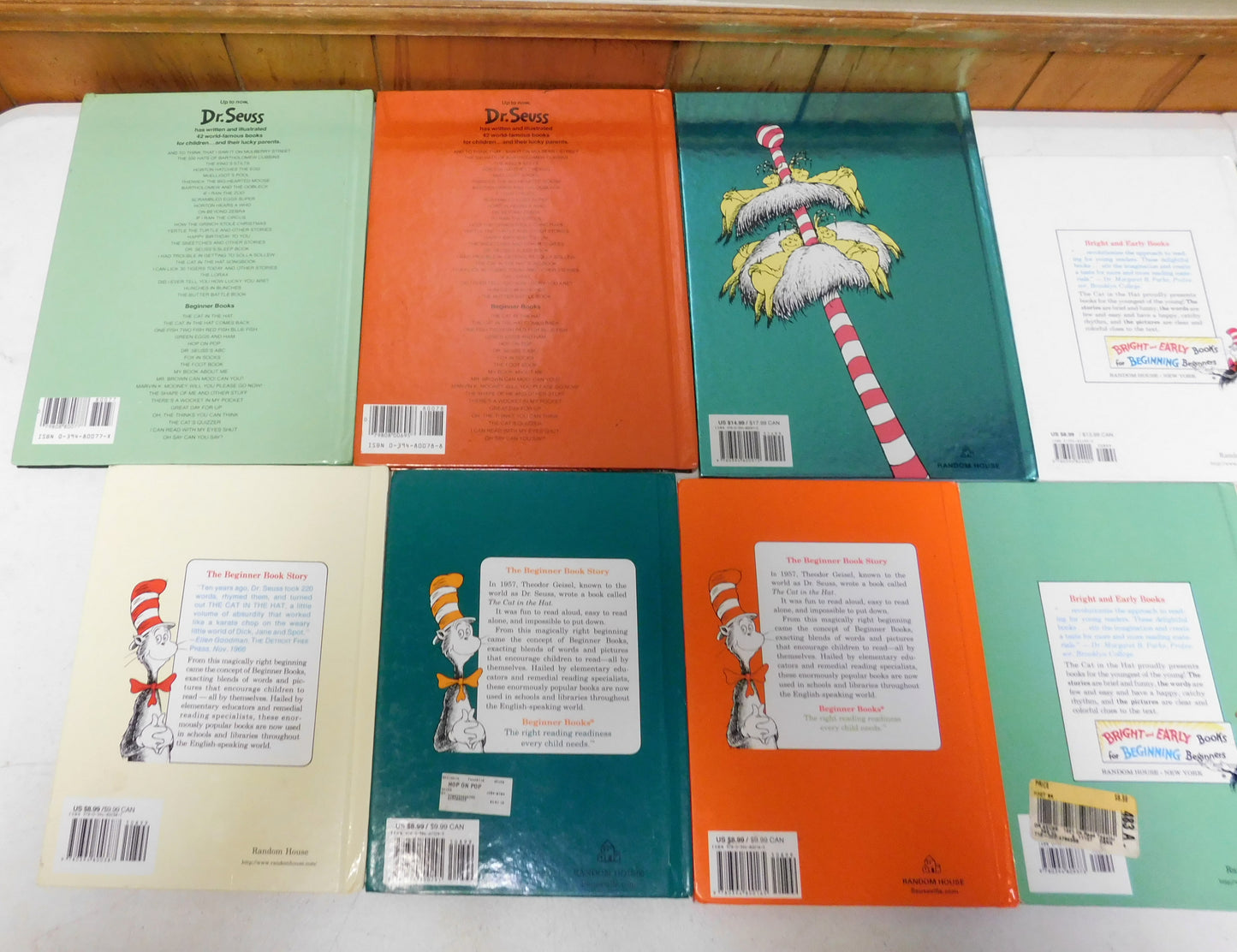 9 Dr. Seuss Books Sleep Book, Horton, Fox in Socks, Green Eggs, Cat in the Hat