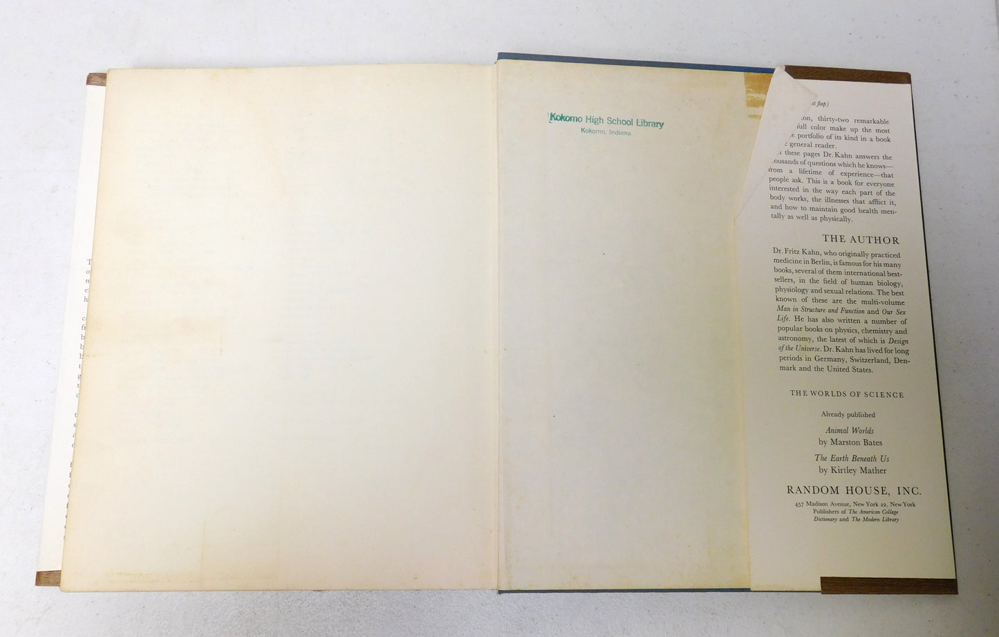 Vintage 1965 The Human Body Book by Fritz Kahn, M.D.