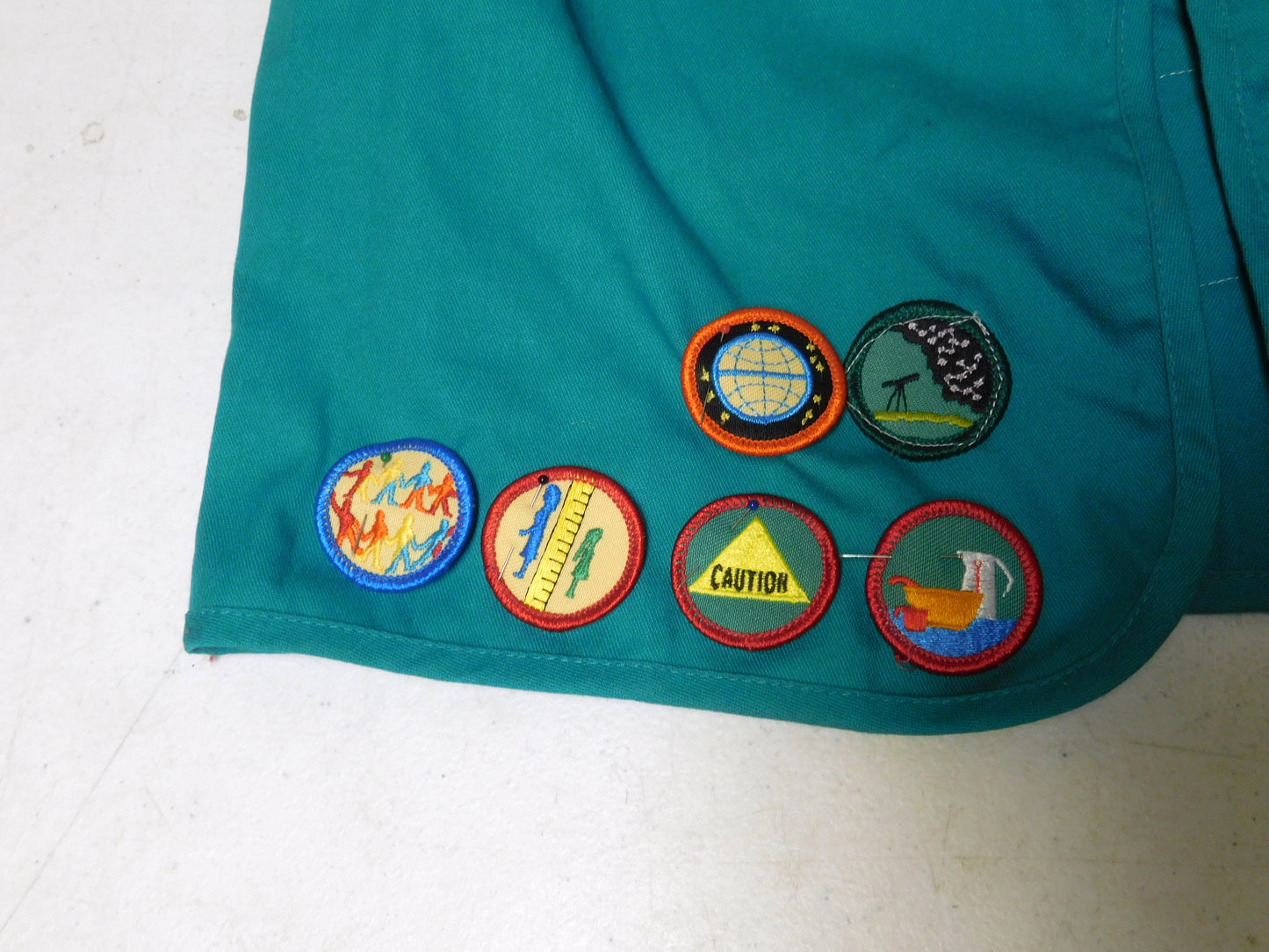 Vintage Girl Scouts USA Tribal Trails Vest and Sash with Patches