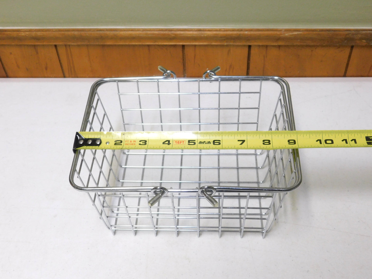 Vintage Small Metal Wire Shopping Basket