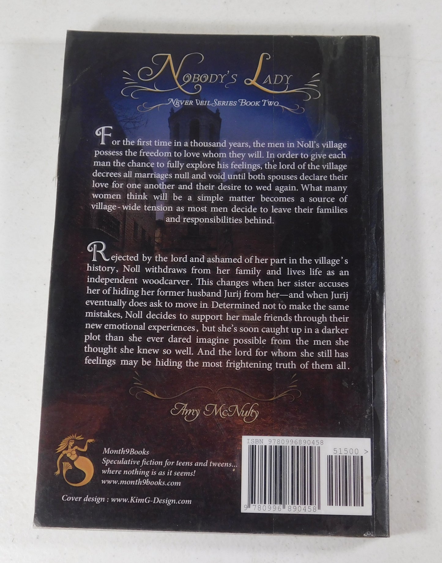 Nobody's Lady by Amy McNulty (2016, Trade Paperback)