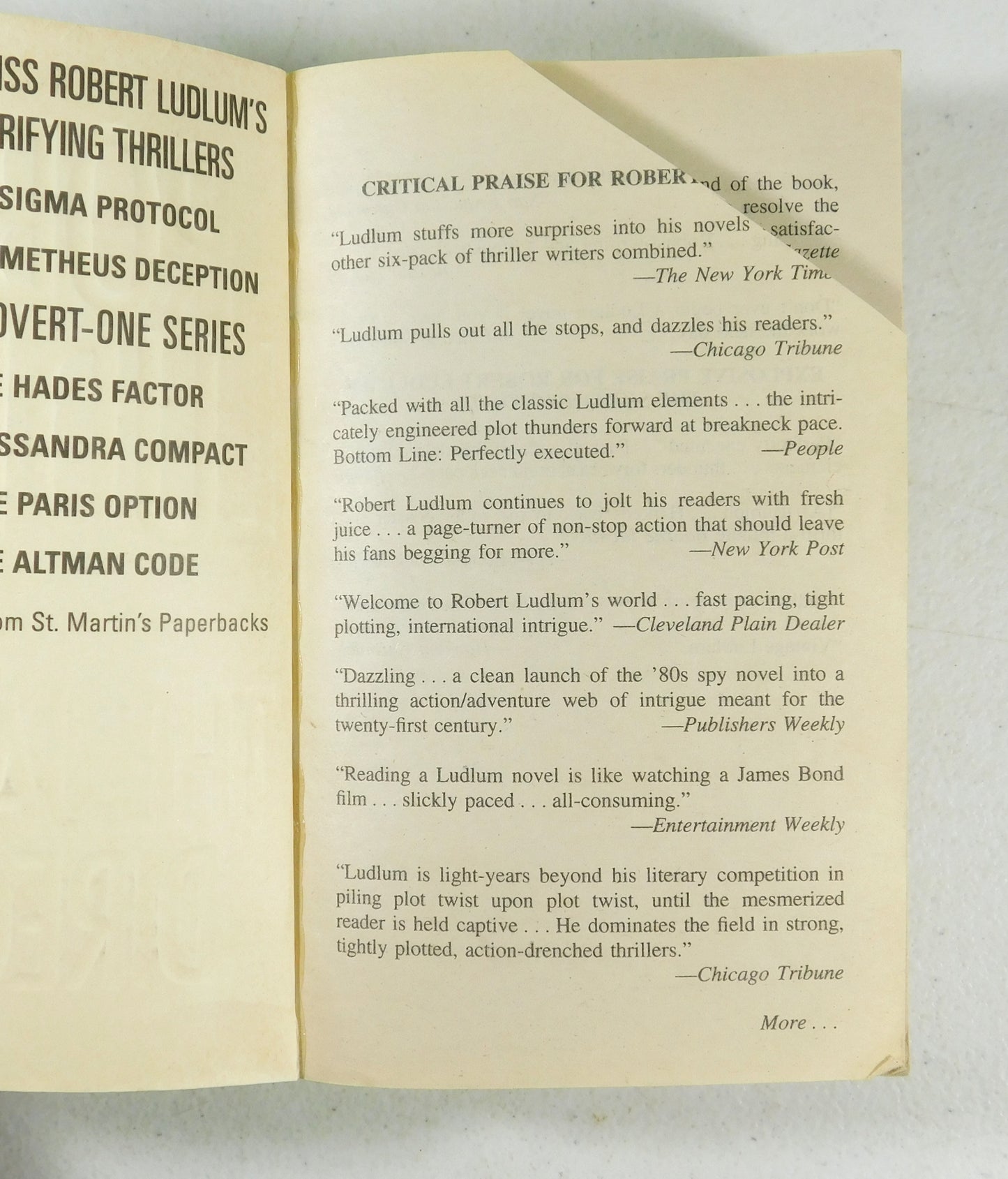 Janson Directive by Robert Ludlum (2003, Mass Market)