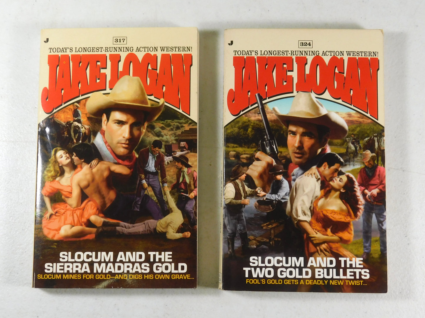 Two Jake Logan Books: Slocum and the Sierra Madras Gold, Two Gold Bullets