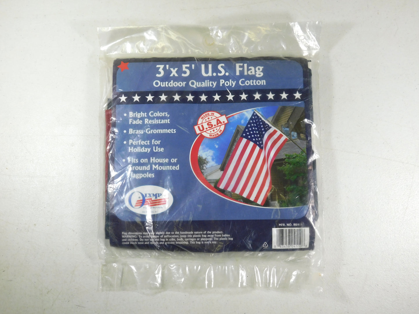 3' x 5' Outdoor Quality Poly Cotton American US Flag