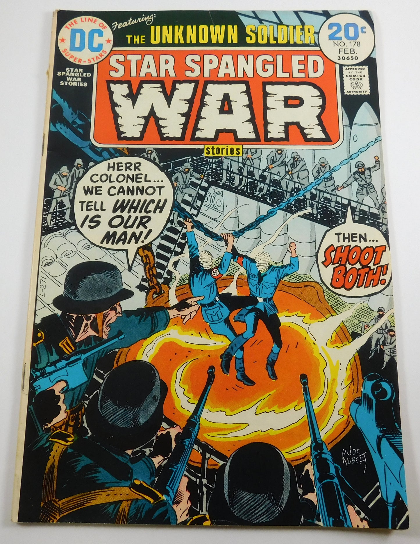 Two Vintage DC Comic Books Star Spangled War Stories 178 and 184