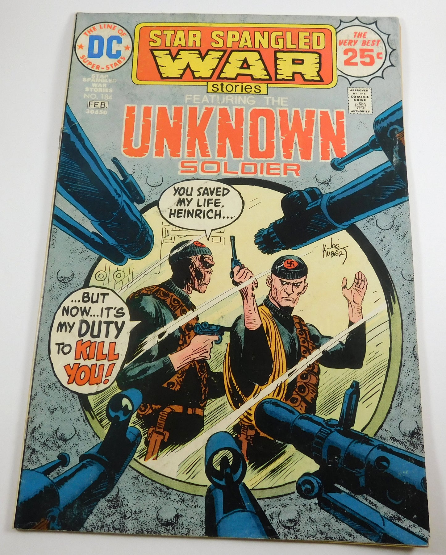 Two Vintage DC Comic Books Star Spangled War Stories 178 and 184