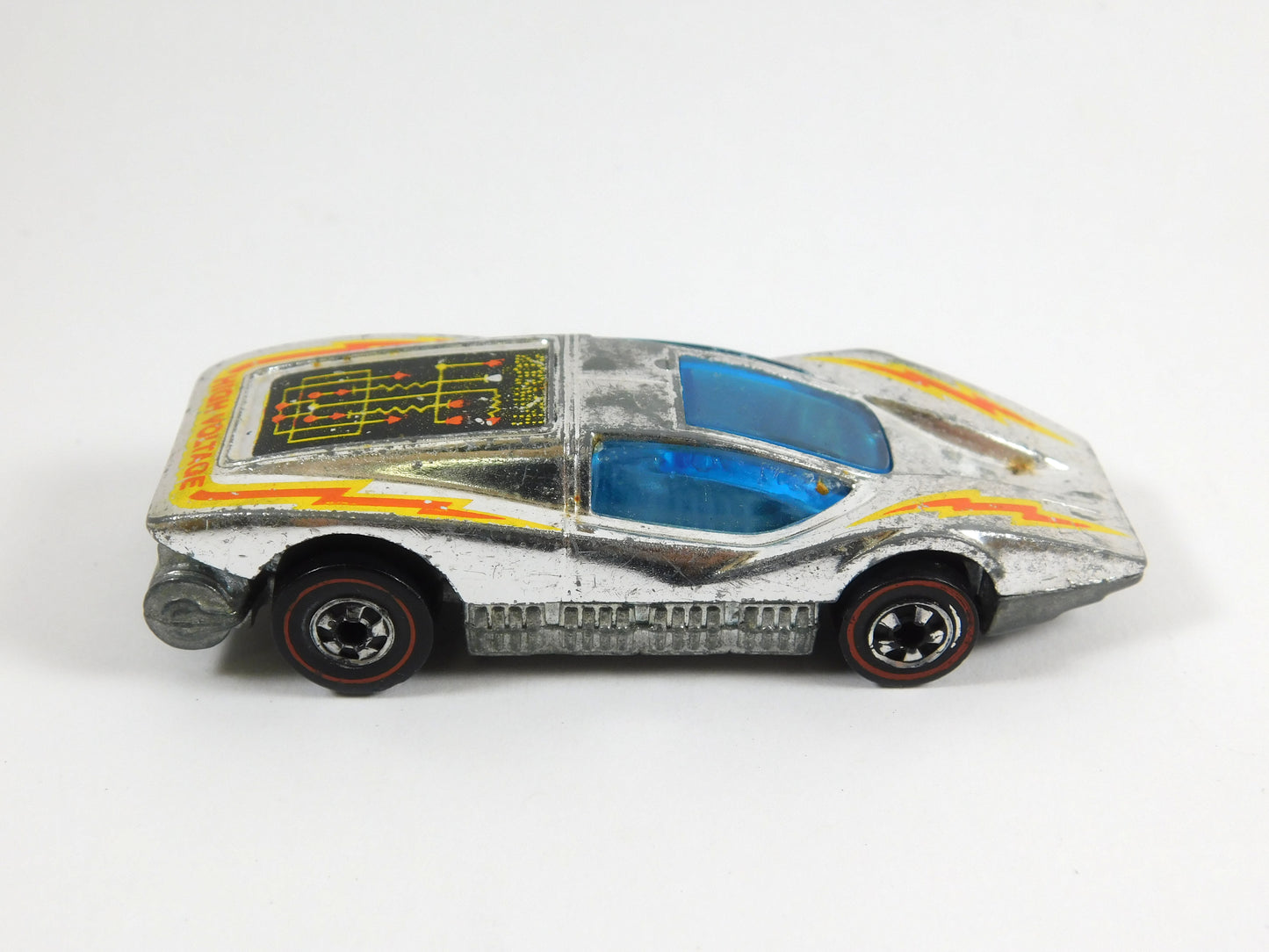 Vintage 1974 Hot Wheels Silver Large Charge Car Redline Hong Kong
