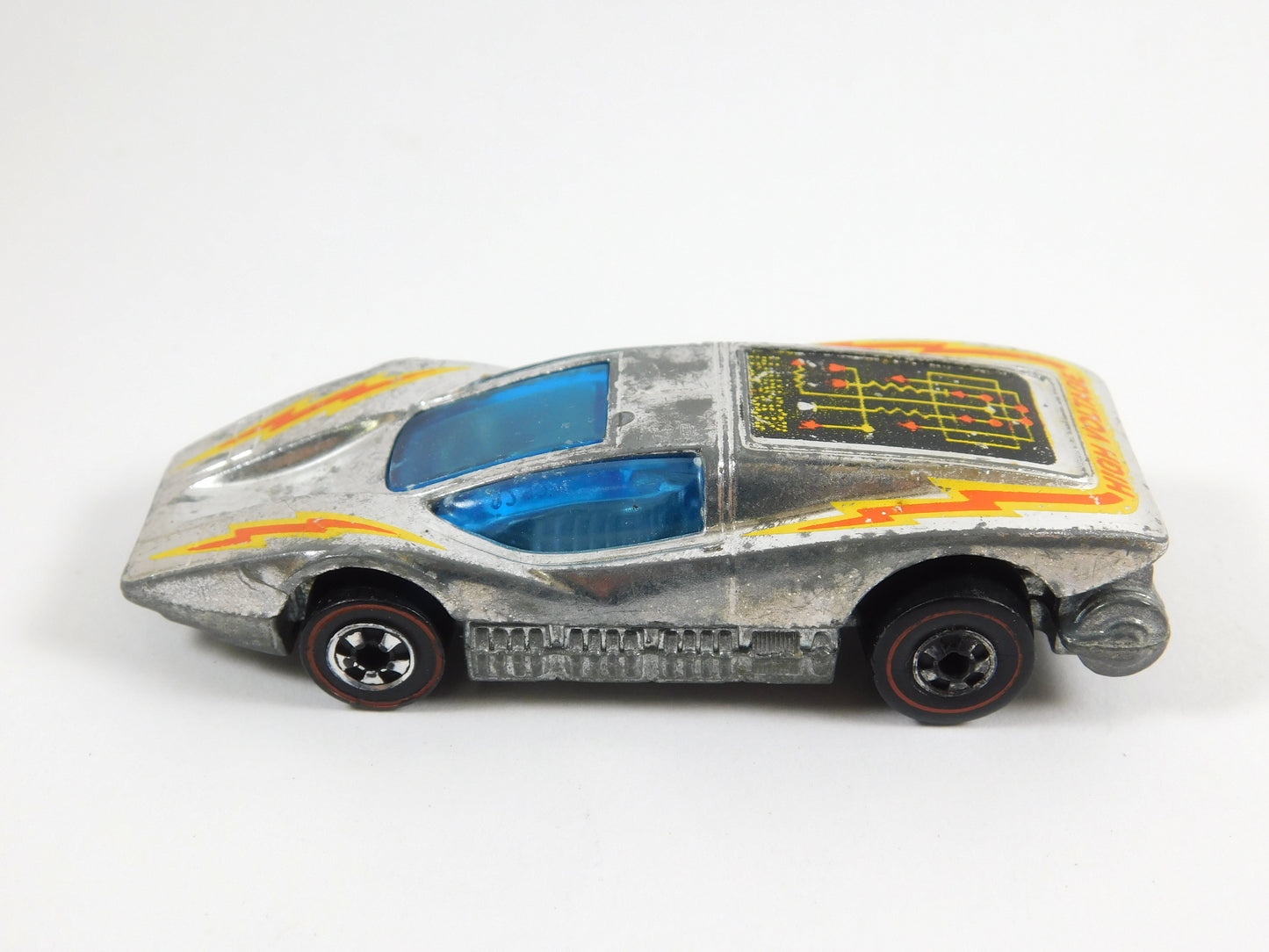 Vintage 1974 Hot Wheels Silver Large Charge Car Redline Hong Kong