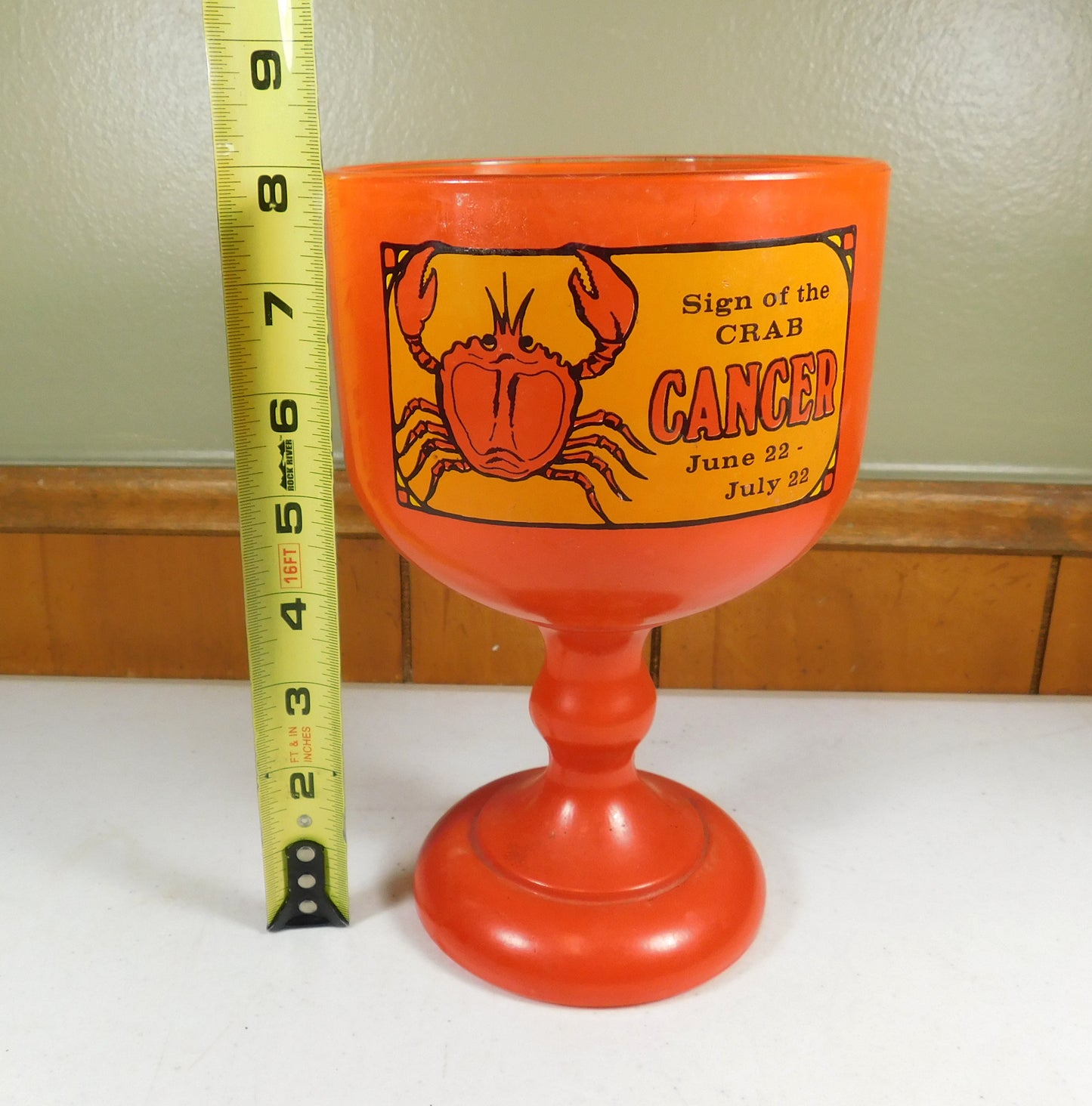 Vintage Large Chalice Mug Sign of the Crab Cancer June 22 - July 22