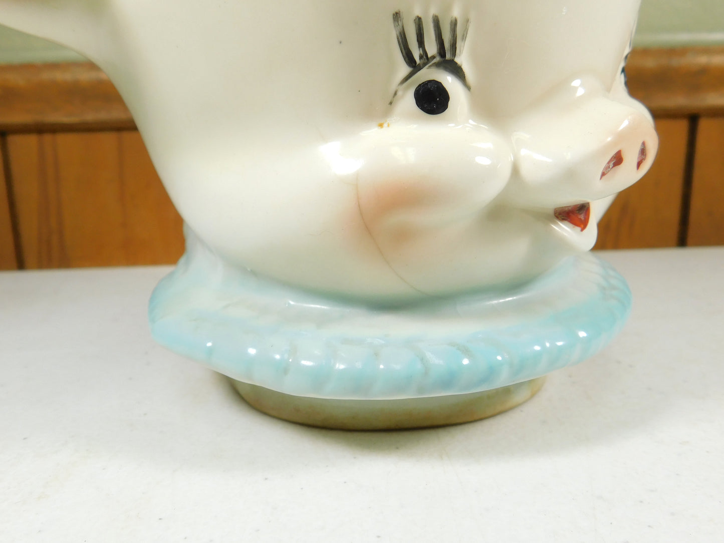 Vintage Regal China Diaper Pin Pig Cookie Jar Replacement Head Only