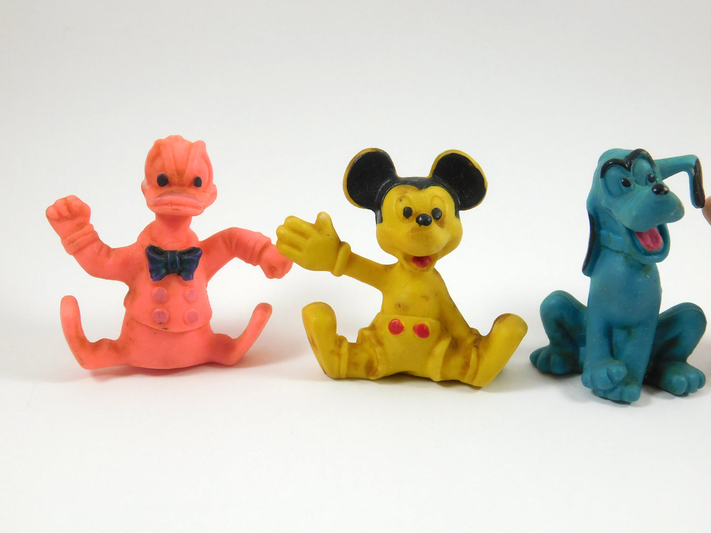 Set of 5 Disney Rubber Erasers Pluto, Goofy, Dumbo, Donald, Mickey