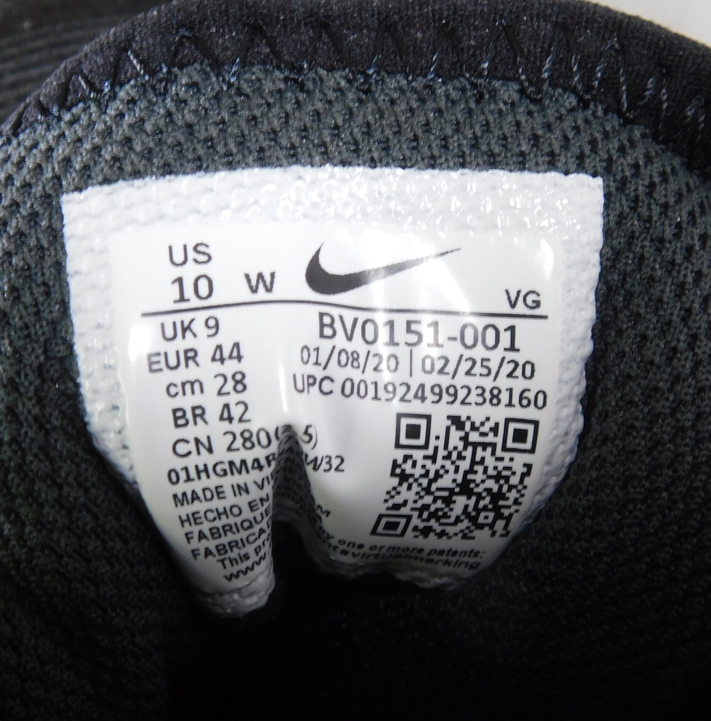 Nike Fastflex Black and White Cleats Size 10
