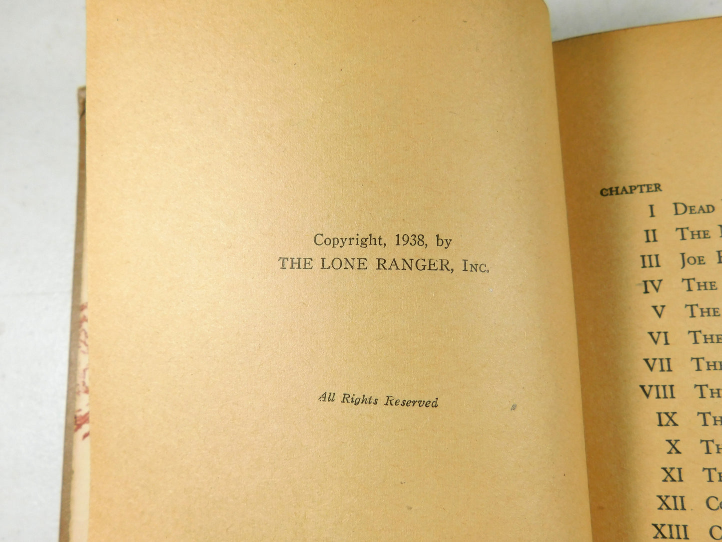 Vintage 1938 The Lone Ranger and the Mystery Ranch by Fran Striker Book