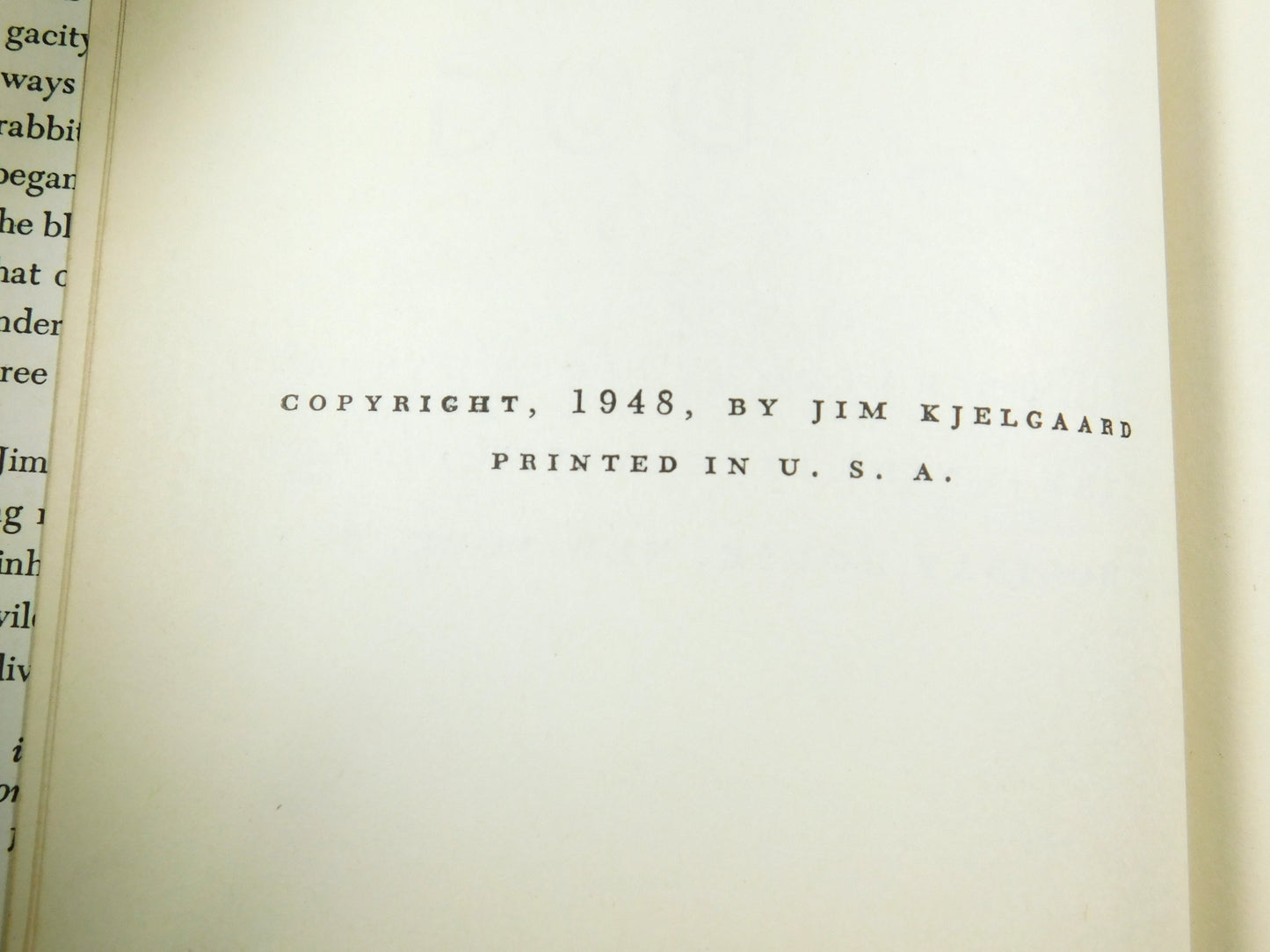 Vintage 1948 Snow Dog By Jim Kjelgaard Hardcover Book
