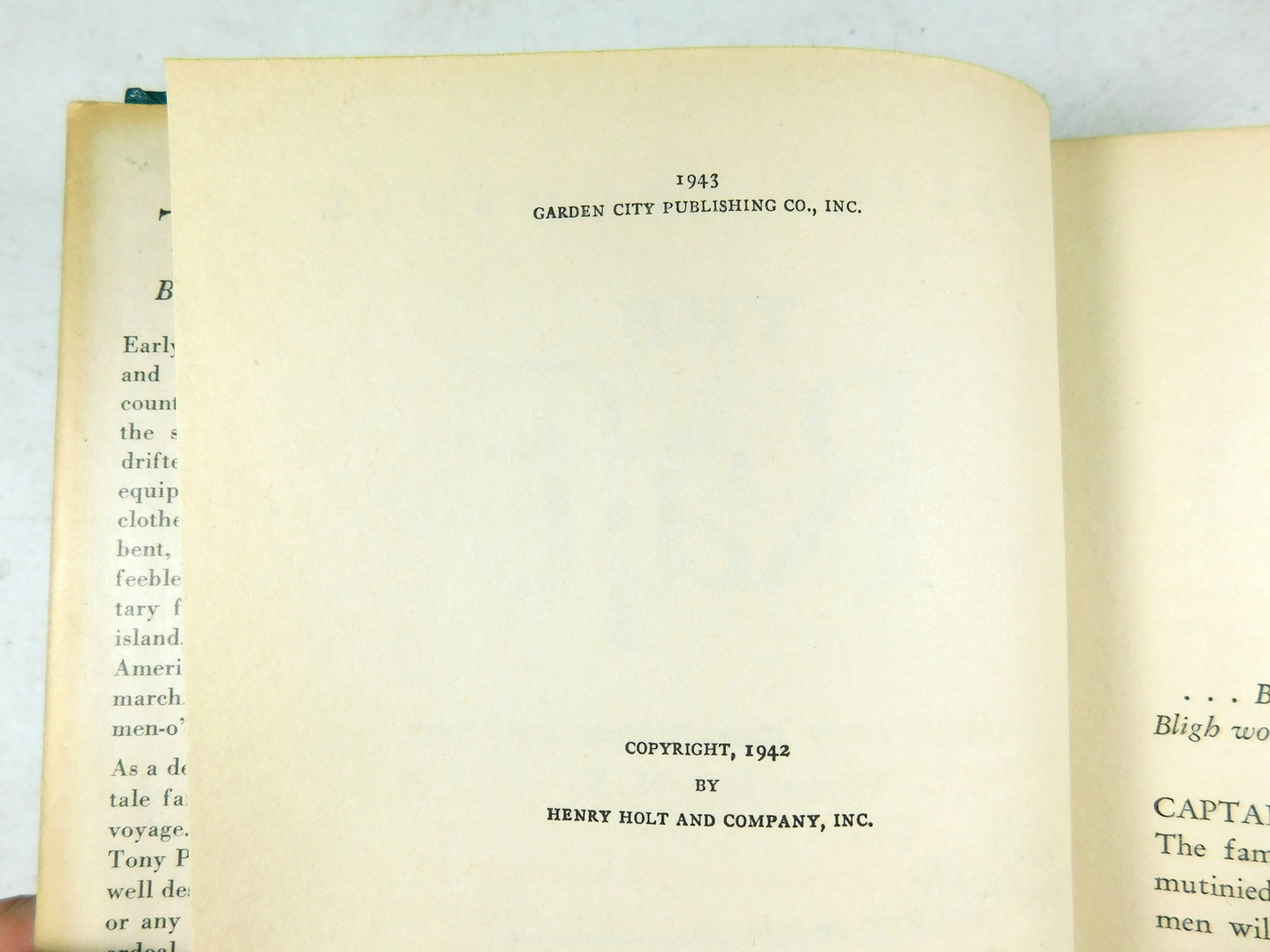 Vintage 1942 The Raft by Robert Trumbull Hardcover Book
