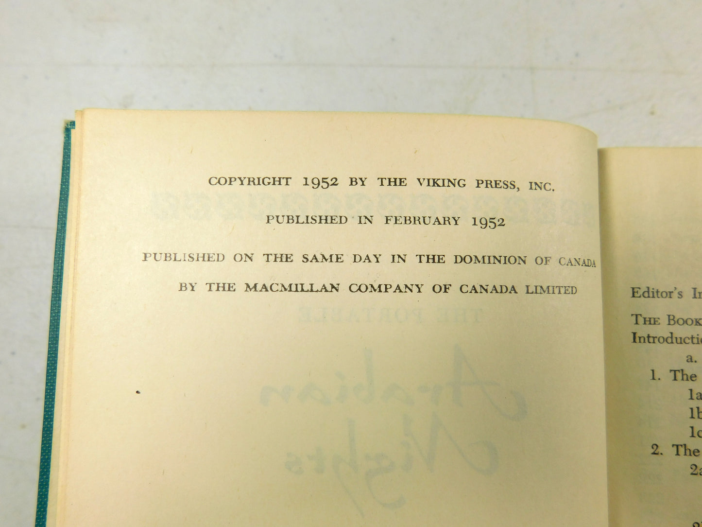 Vintage 1952 The Portable Arabian Nights by Joseph Campbell