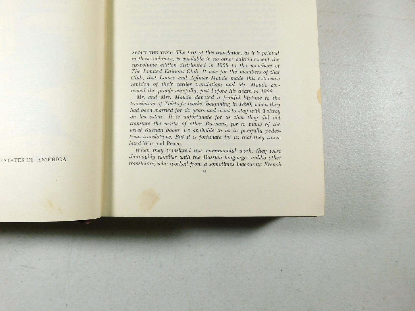 War and Peace by Leo Tolstoy Vintage 1938 Books