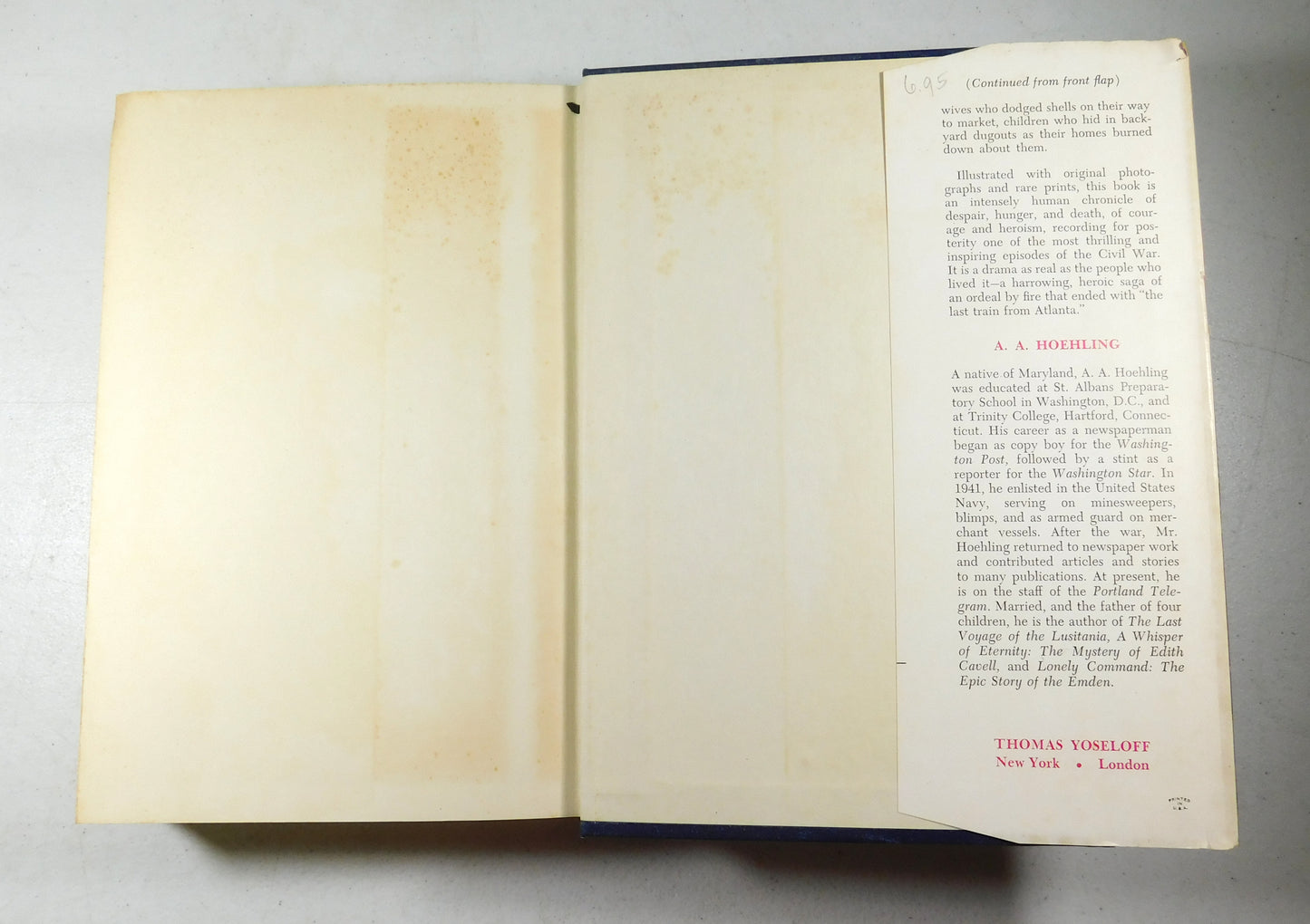 Vintage 1958 Last Train From Atlanta by A. A. Hoehling
