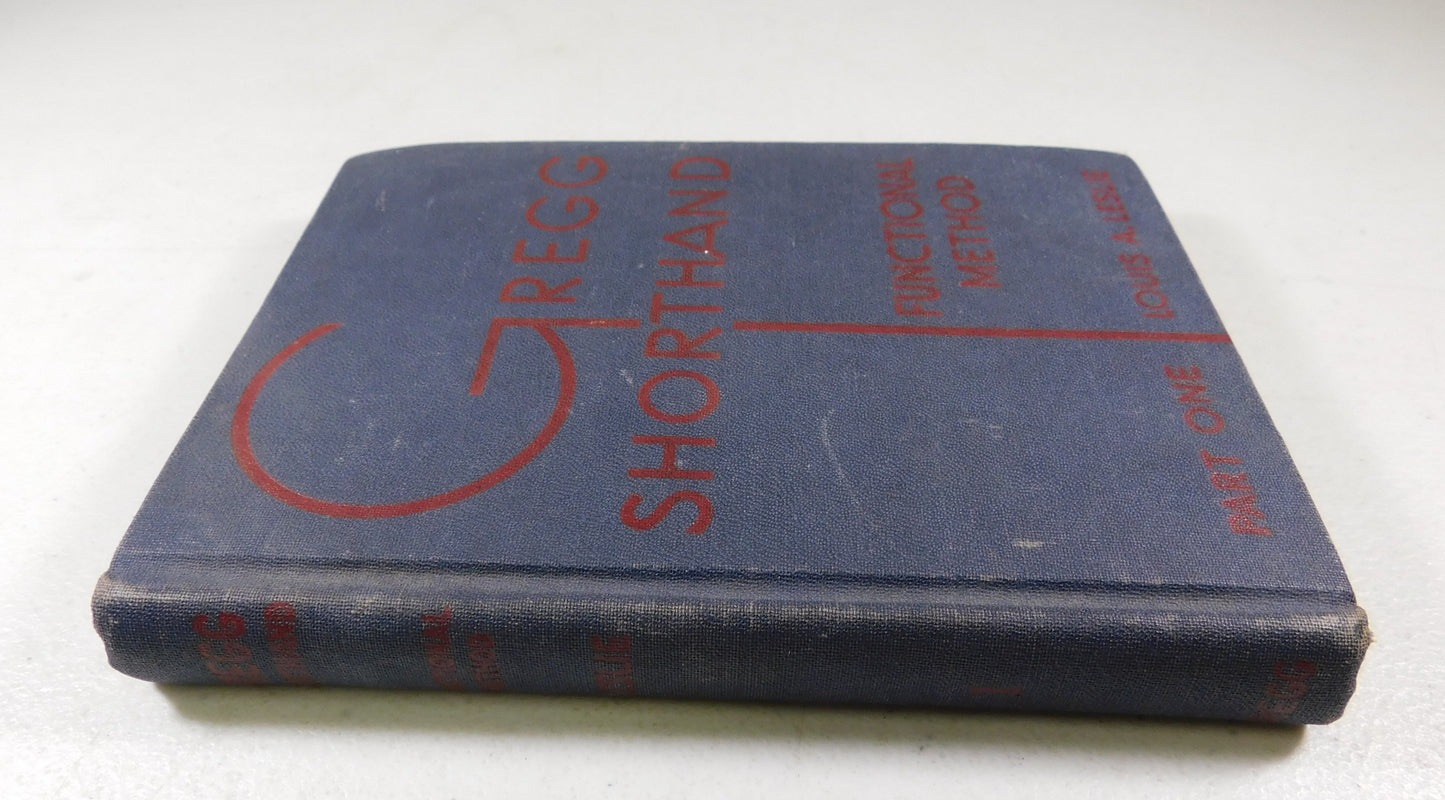 Vintage Gregg Shorthand Functionl Method Part One by Louis A. Leslie