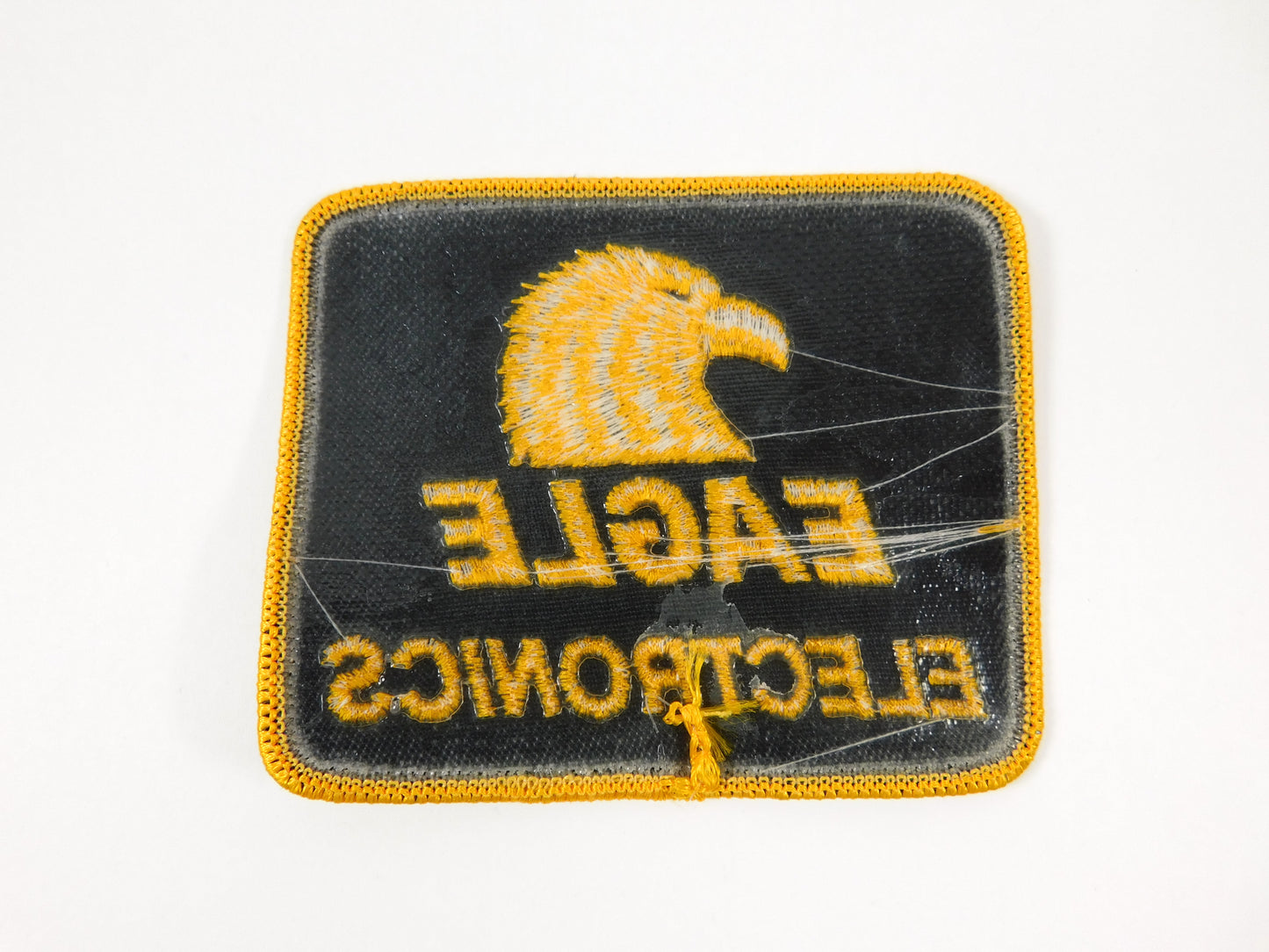 Vintage Gold and Black Eagle Electronics Patch