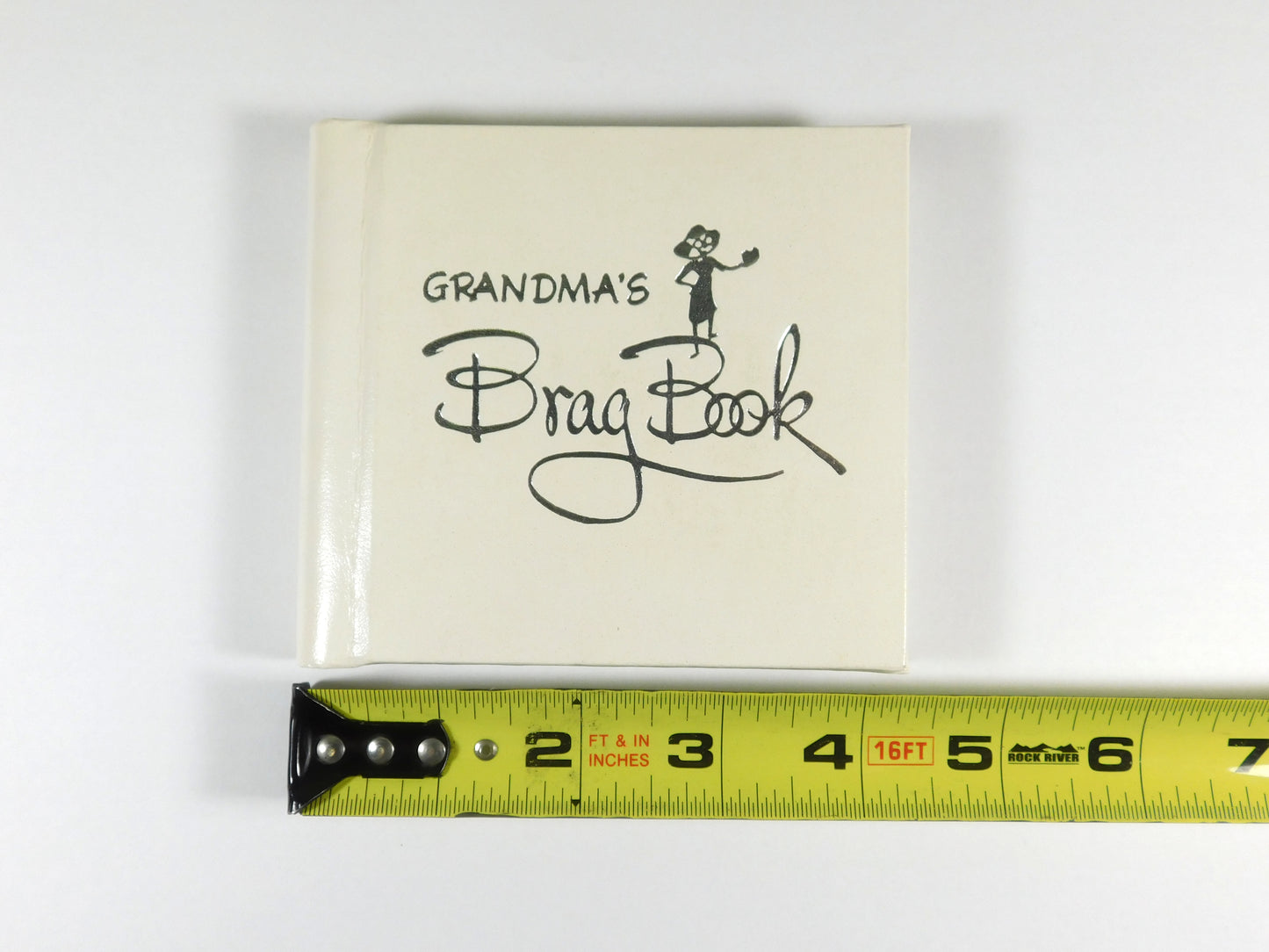 Vintage White Grandma's Brag Book Miniature Photo Album