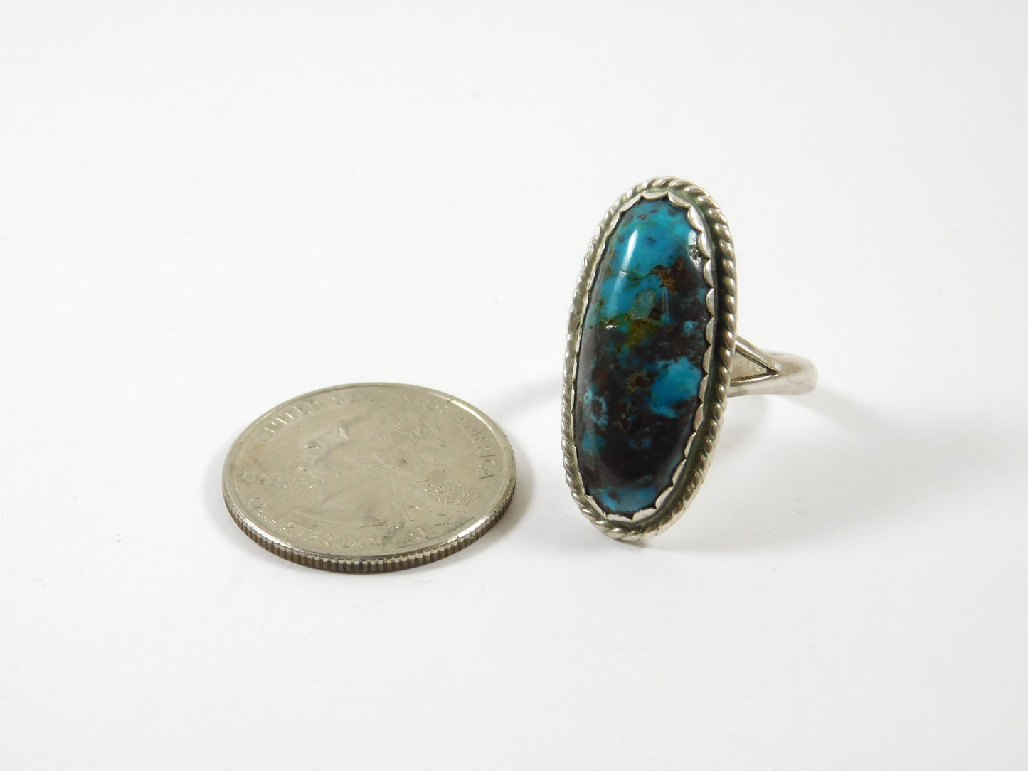 Vintage Sterling and Turquoise Ring
