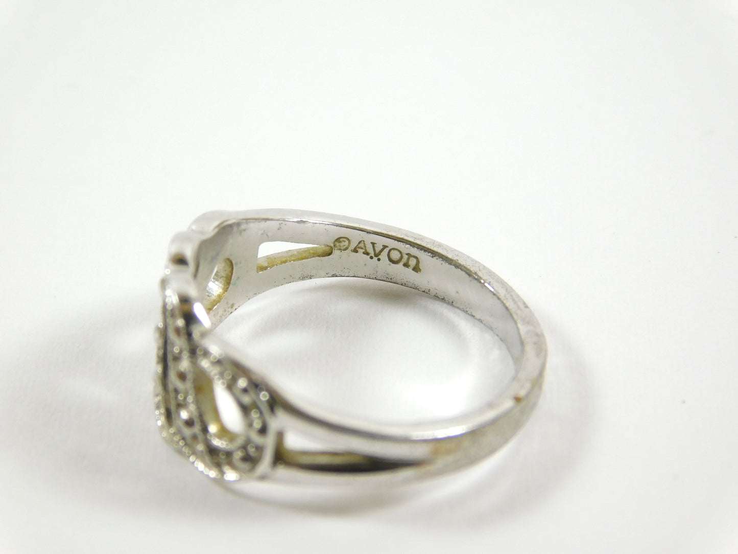 Vintage Silver Tone Avon Ring Size 5.5