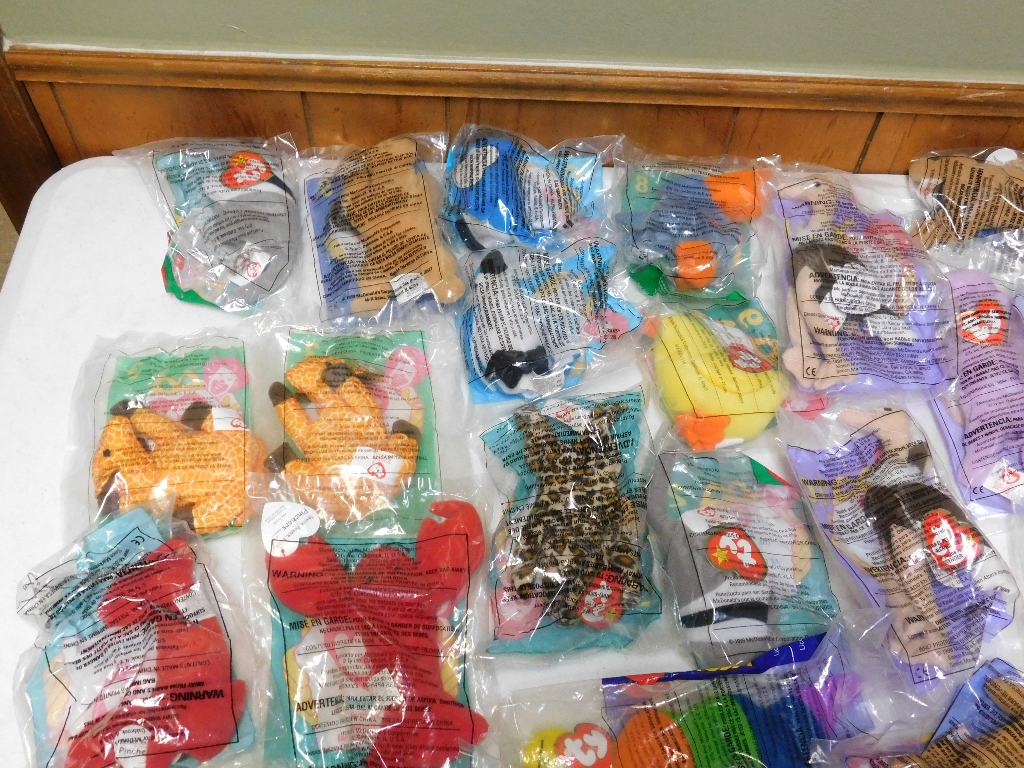 Lot of 34 McDonald's Teenie Beanie Babies Toys