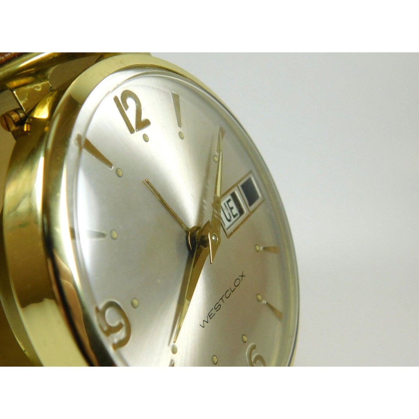 Vintage Westclox Round Wind Up Pocket Clock