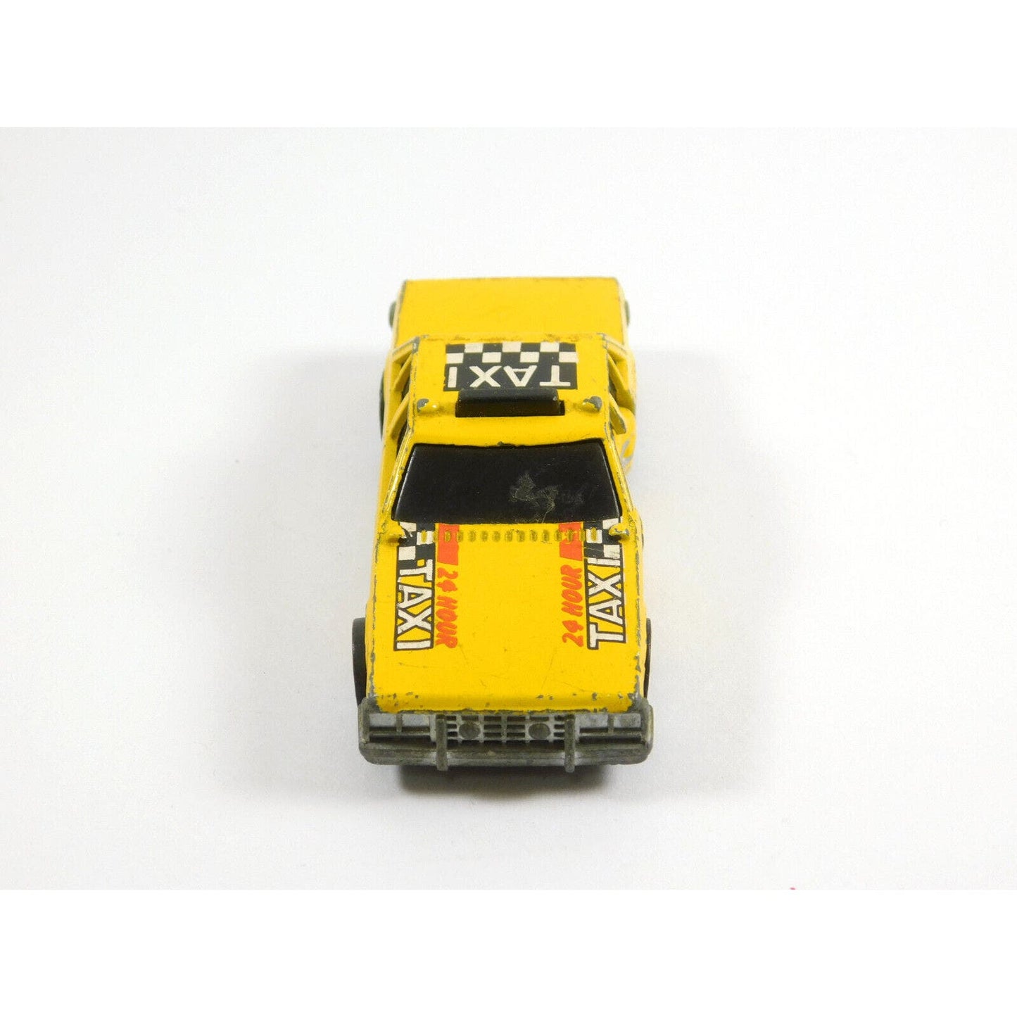 Vintage 1983 Hot Wheels Yellow Taxi Cab Crack Up Super Blaster