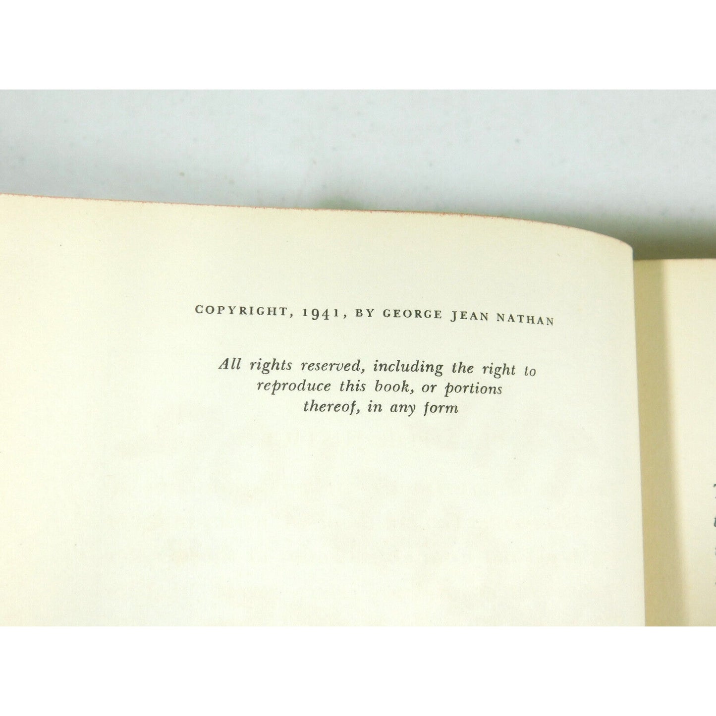 The Bachelor Life by George Jean Nathan 1941