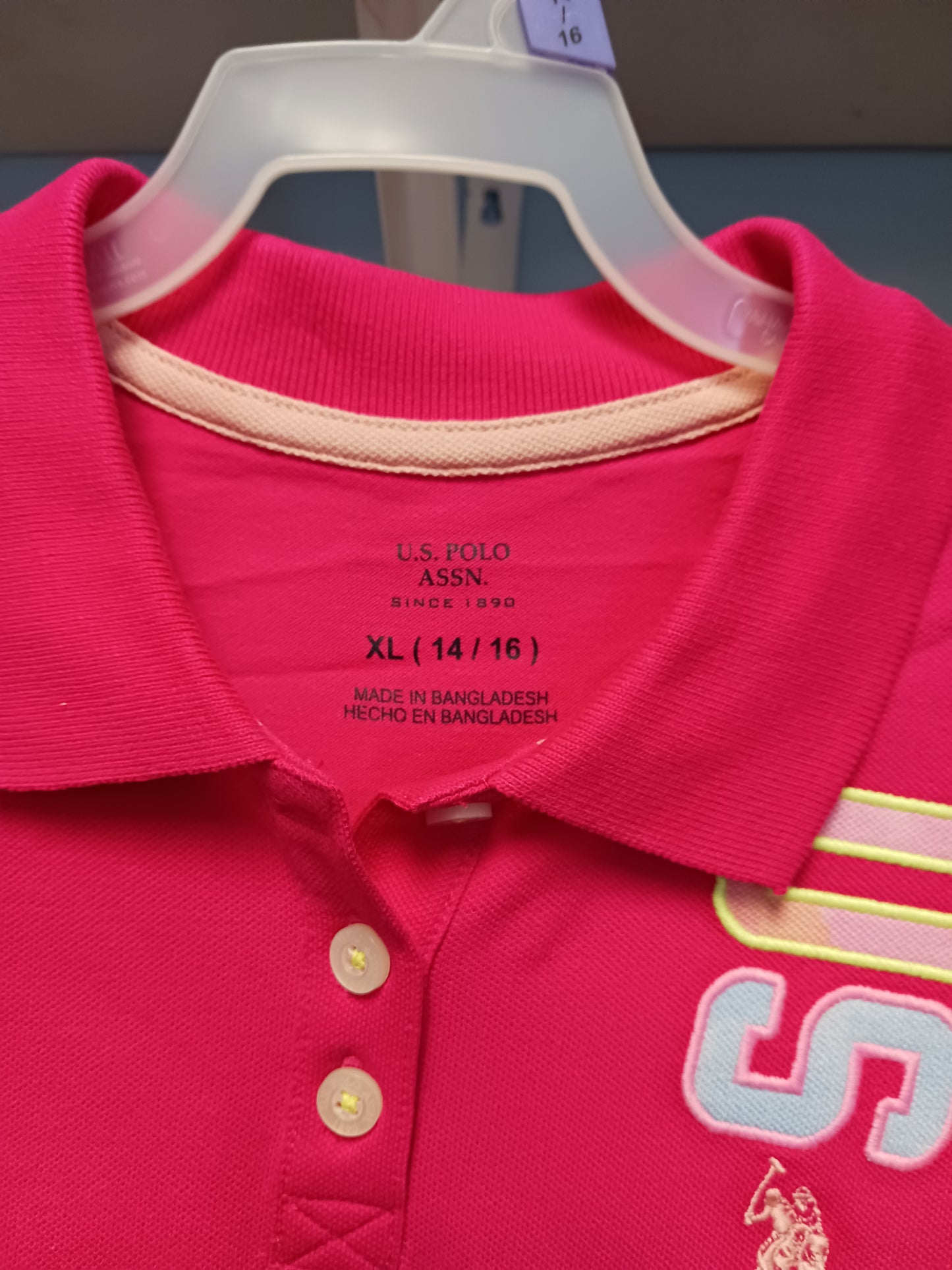 Girl's US Polo Shirt Size XL New