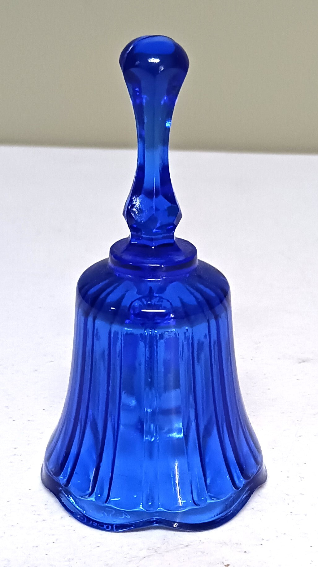 Fenton Blue Glass Bell