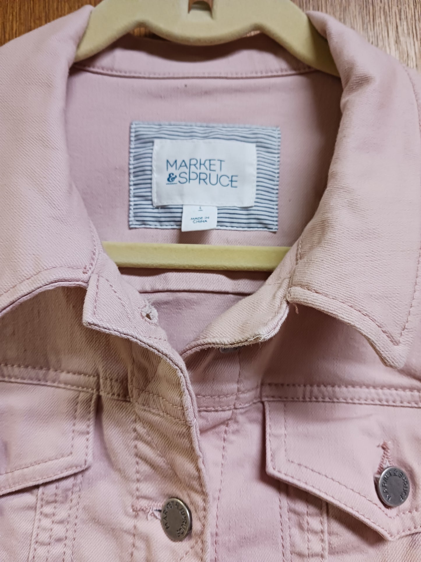 Market & Spruce Jean Jacket Size Large