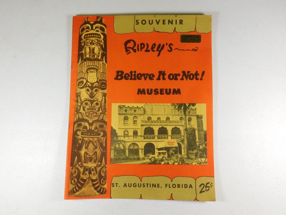 Vintage Ripley's Believe It or Not! Museum Souvenir Book St. Augustine, Florida