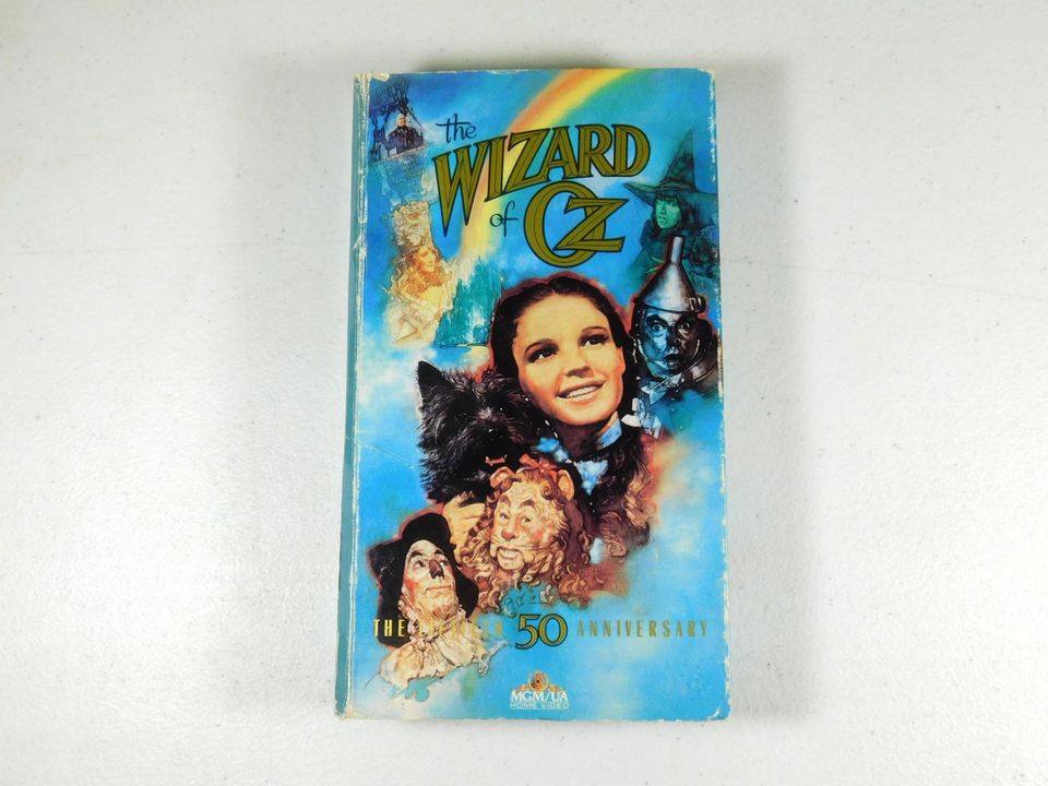 Vintage The Wizard of Oz 50th Anniversary VHS Tape Movie