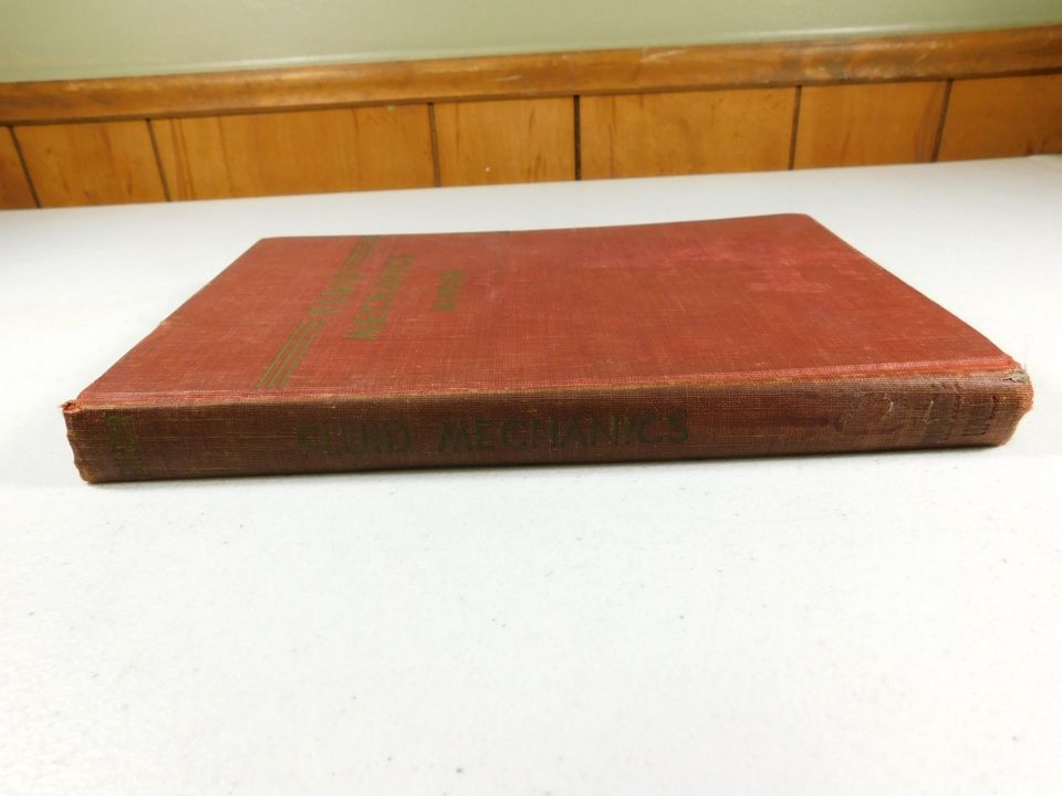 Vintage 1943 Fluid Mechanics Binder Book